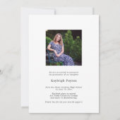 Hübsches Script Abschluss Arch Foto Einladung (Rückseite)