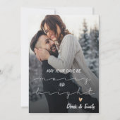 Hübsches Script Foto Happy Holiday (Vorderseite)