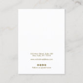 Hübsches Script mit hellblauen Sternen bei Anzeige Visitenkarte (Rückseite)