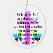 HÜBSCHES SCRIPTURE ISAIAH 41:10-DESIGN KERAMIK ORNAMENT (Links)