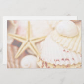Hübsches Seashells-Briefpapier Briefpapier (Vorne/Hinten)