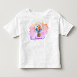 Hübsches Seepferdchen in Glühbirne - Wasserfarbhin Kleinkind T-shirt