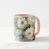 Hübsches Shabby Chic Blume Floral Tasse (VorderseiteRechts)
