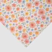 Hübsches Shabby Chic Französisches Blumenmuster Seidenpapier (Ausschnitt)