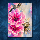 Hübsches Shabby Chic Rosa Blume Blumengeburt Karte