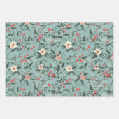 Hübsches Shabby Chic Weihnachten Geschenkpapier Set (Vorderseite 3)