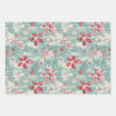 Hübsches Shabby Chic Weihnachten Geschenkpapier Set (Vorderseite 2)