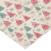 Hübsches Shabby Chic Weihnachtsbaum Tischdecke (Schrägansicht)