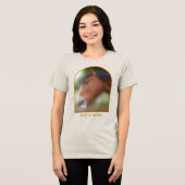Hübsches Shire-Zugpferd Personalized Tri-Blend Shirt (Vorderseite voll)