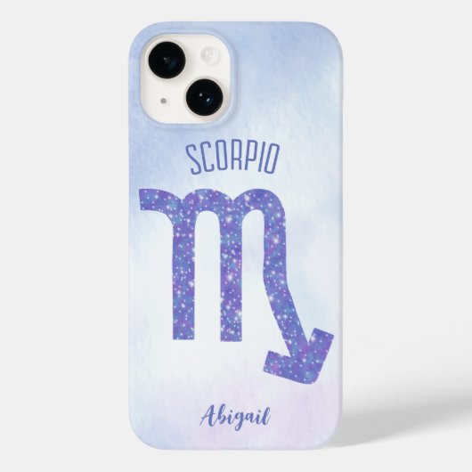 Hübsches Skorpio Astrologie Signieren Personalisie Case-Mate iPhone Hülle (Rückseite)