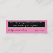 Hübsches Skript - Danke die Visitenkarte einfügen (Rückseite)