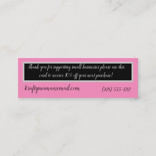 Hübsches Skript - Danke die Visitenkarte einfügen (Rückseite)