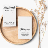 Hübsches Skript, das mit Liebe erstellt wurde Visitenkarte