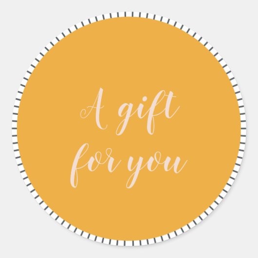 Hübsches Skript für kleine Unternehmen - Kundenges Runder Aufkleber (Vorderseite)