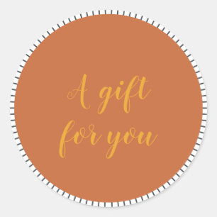 Hübsches Skript für kleine Unternehmen - Kundenges Runder Aufkleber