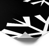 hübsches SNOWFLAKE-Musterdesign | Poster (Ecke)