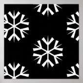 hübsches SNOWFLAKE-Musterdesign | Poster (Vorne)