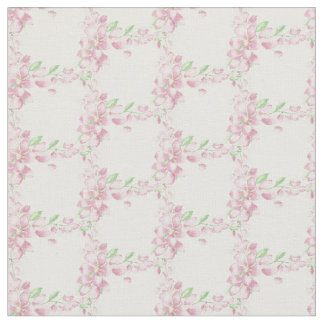 Hübsches Soft Pink Cherry Blossom Wasserfarben Kun Stoff
