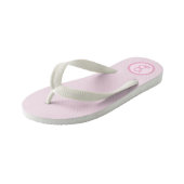 Hübsches Soft Pink Kinderbadesandalen (Schrägansicht)