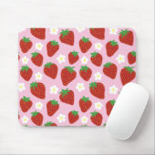 Hübsches Sommer-Erdbeermuster Mousepad (Mit Mouse)