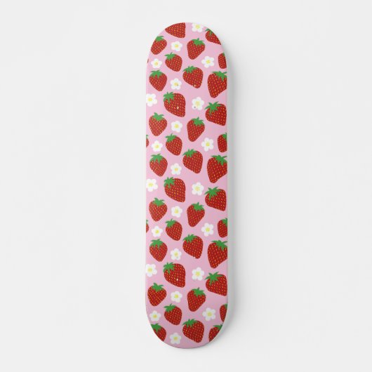 Hübsches Sommer-Erdbeermuster Skateboard (Vorne)