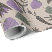 Hübsches Sommermuster Geschenkpapier (Rolleneckpunkt)