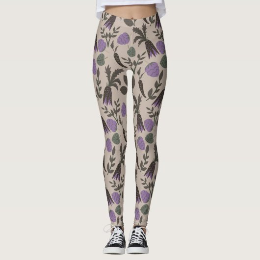 Hübsches Sommermuster Leggings (Vorderseite)