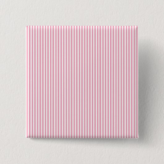 Hübsches Sommerzeit-Kaugummi-Rosa-gestreiftes Button (Vorderseite)