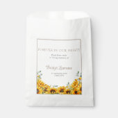 Hübsches Sonnenblumen-Begräbnis-Samenpäckchen Geschenktütchen (Vorderseite)