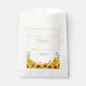 Hübsches Sonnenblumen-Begräbnis-Samenpäckchen Geschenktütchen (Vorderseite)
