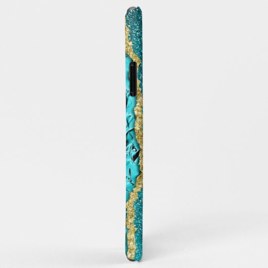 Hübsches Sparkle-Diamantgold Case-Mate iPhone Hülle (Hinten/Rechts)