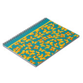Hübsches SpiralNotebook, Goldene Schmetterlinge au Notizblock (Linke Seite)