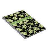 Hübsches SpiralNotebook: Lilie des Tals, Black Notizblock (Rechte Seite)