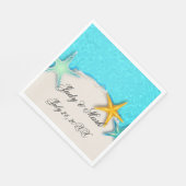 Hübsches Starfish Summer Beach Paper Napkins Serviette (Ecke)