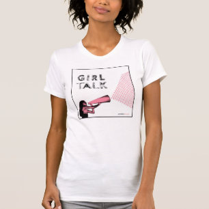 Hübsches starkes Mädchen-Gespräch T-Shirt
