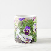 Hübsches Stiefmütterchen Kaffeetasse (Mittel)