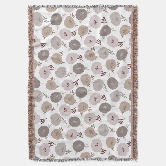 Hübsches Stilisiertes Blumenmuster Decke (Vorderseite Vertikal)