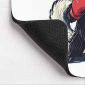 Hübsches Stinktierkostüm mit Boxhandschuhen Mousepad (Ecke)