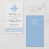 HÜBSCHES STYLISH einfaches modernes Motiv Blassbab Visitenkarte (Vorne/Hinten)