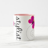 Hübsches Stylist-Tassen-Geschenk Zweifarbige Tasse (Mittel)