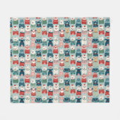 hübsches süßes Candy-Design Fleecedecke (Vorderseite (Horizontal))
