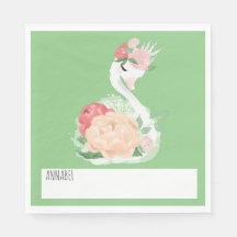 Hübsches Swan Personalisiert School Lunch Nickerch