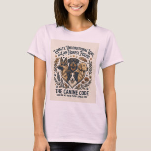 Hübsches T-Shirt für Hunde liebende Mädchen im äst