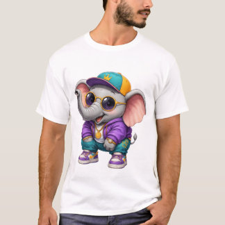 Hübsches T-Shirt mit Baby-Elefanten