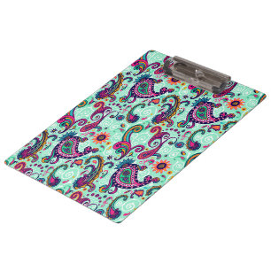 Hübsches tadelloses Paisley Klemmbrett