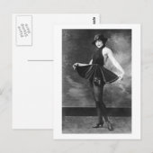 Hübsches Tanzmädchen der 1910er Postkarte (Vorne/Hinten)