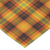 Hübsches Tartan, schottisch Kariert, gelb-rot Tischdecke (Schrägansicht)