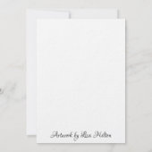 Hübsches Tattooid-Mädchen unter einem Zauberbaum (Rückseite)