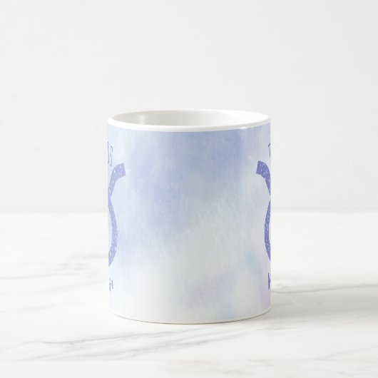Hübsches Taurus Astrologie Signieren Personalisier Kaffeetasse (Mittel)