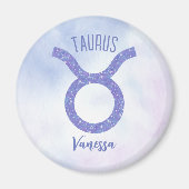 Hübsches Taurus Astrologie Signieren Personalisier Magnet (Vorne)